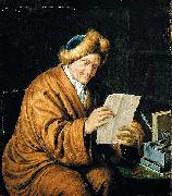 MIERIS, Willem van An Old Man Reading Spain oil painting artist
